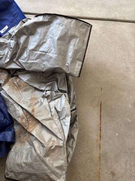 Assorted Tarps: Blue and Silver