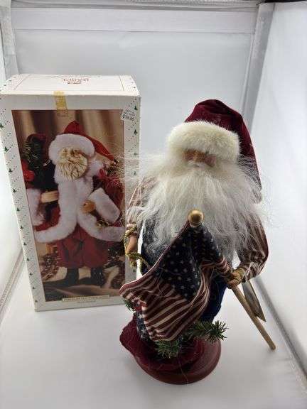 Collection of Hand Painted Porcelain Old World Santa Figurines