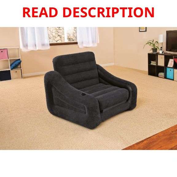 Intex Folding Air Chair/Bed Twin image