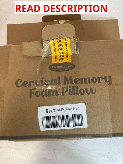 Cervical memory foam pillow