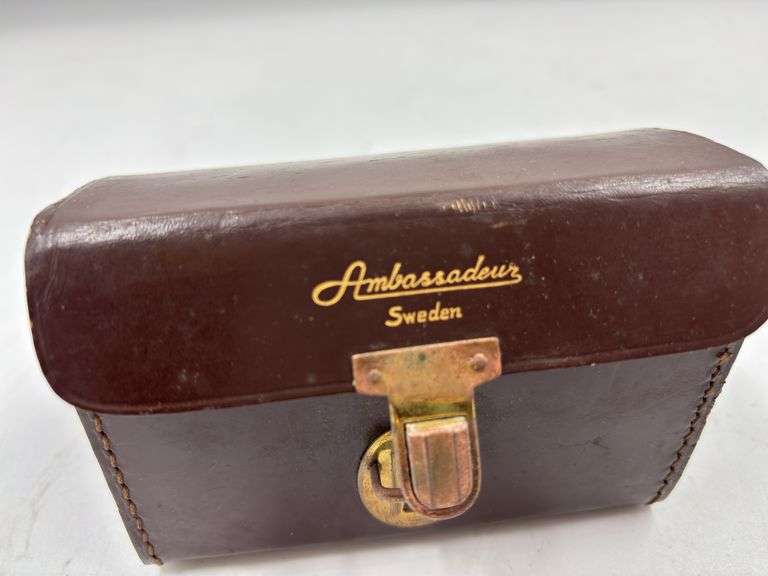 Abu Garcia Ambassadeur 5000 Fishing Reel With Original Leather Case