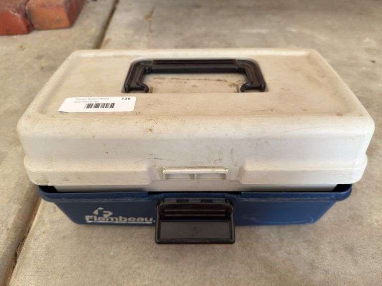 Flambeau Tackle Box with Assorted Fishing Gear