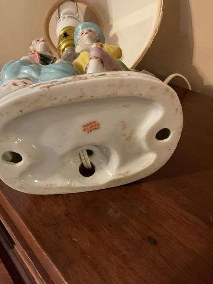 Pair of Figural Porcelain Lamps - Made in Occupied Japan