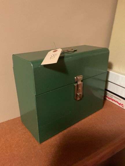 Metal Tool Box, Shredder, and Binders