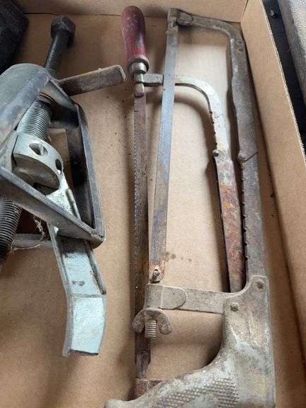 Assorted Hand Tools - Hacksaws, Clamps, Gear Puller image