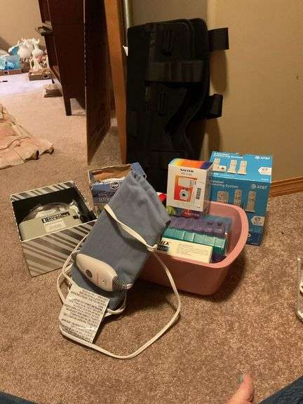Lot of Medical and Household Items: Blood Pressure Monitor, Nebulizer, AT&T Phone System, and More