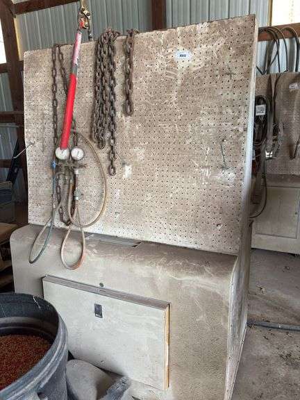 Custom Metal Industrial Work Station (48x70x28) & Contents image