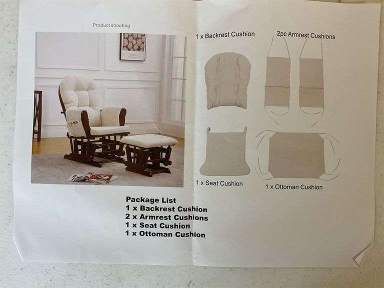 Gray chair cushions image