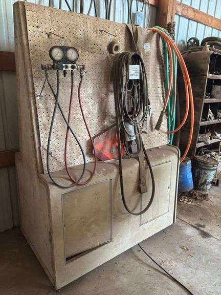 Utility Station(48x70x28) with Tools, AC gauges, and more image