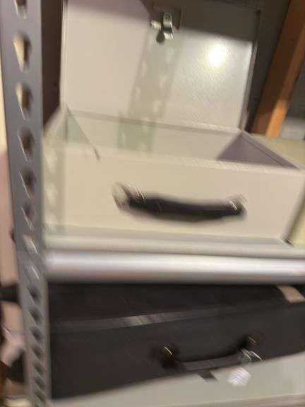 Pair of Metal Storage Boxes