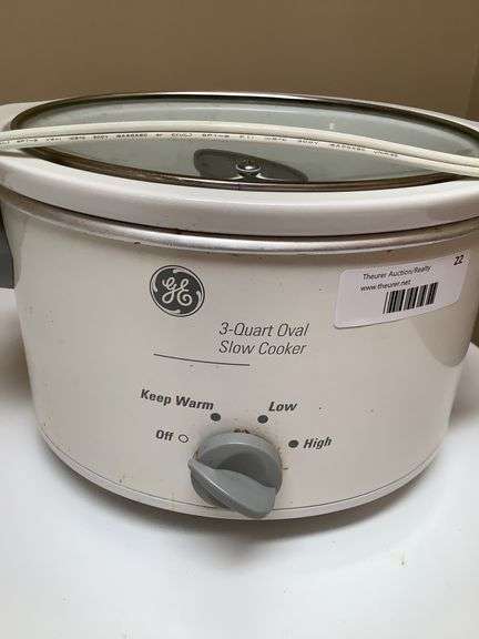 GE 3-Quart Oval Slow Cooker