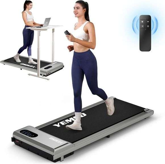 Walking Pad, Walking Pad Treadmill 330 lb Capacity, 3 in 1 Portable Under Desk Treadmill for Home and Office with Remote Control, LED Display image