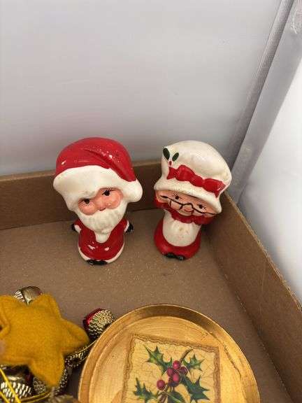 Assorted Christmas Decorations and Figurines