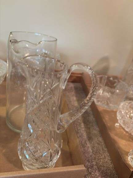 Assorted Decorative Crystal Glassware