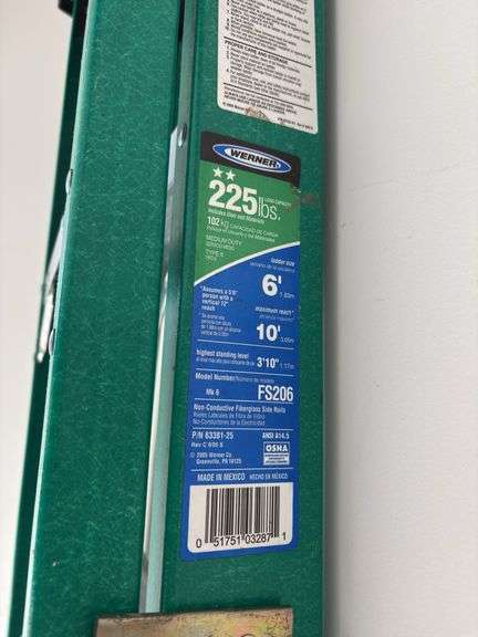 Werner 6-Foot Fiberglass Step Ladder