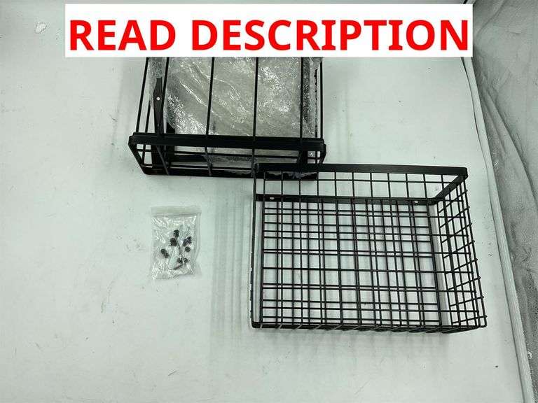 Black steel storage compartments image