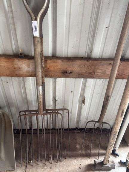 Lot of Farm Forks & Rakes image