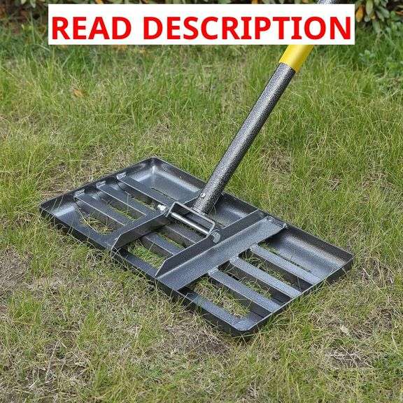 Lawn Leveling Rake,17"x10" Lawn Leveler Tool for Lawns with 6FT Ergonomic Handle,Heavy Duty Leveling Rakes for Lawns,Yard Garden Golf Course, Ease Level Soil Sand Dirt Surfaces image
