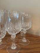 Set of 12 Crystal Footed Glasses