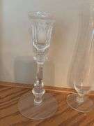 Collection of Glass Vases and Candlestick Holders - 9 Pieces