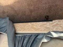 Full Size Bed with Quilt & Serta Mattress