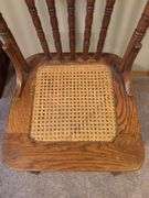 Oak Chair with Woven Seat