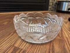 Crystal Serving Set: Decorative Bowl and Divided Dish