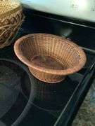 Assorted Woven Baskets and Decorative Tray