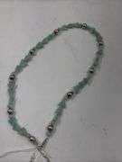 Turquoise Colored Bead Necklace and Earrings Set