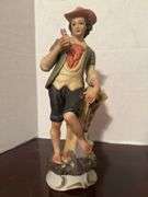 Pair of Victorian Style Porcelain Figurines - Man and Woman