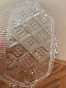 Collection of 8 Clear Pressed Glass Dishes