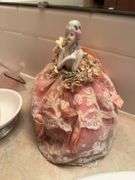 Collection of Pink Art Glass, Figurine, and Soap Dish