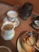 Box Lot of Decorative Items: Teacups, Dishes, Figurines, and More