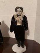 Pair of Bisque Porcelain Dolls - Lady and Gentleman