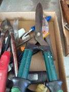 Box Lot of Gardening Tools: Variety of Hand Tools, Pruners, Shears, and More