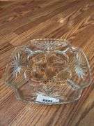 Crystal Serving Set: Decorative Bowl and Divided Dish