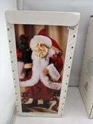 Collection of Hand Painted Porcelain Old World Santa Figurines