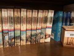 Collection of Dana Fuller Ross Books, Other Westerns, and Louis L'Amour Cassettes