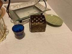Assorted Home Decor Lot - Candles, Glass, & More