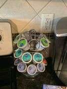 Keurig Coffee Maker with K-Cup Carousel and Kroger French Vanilla K-Cups