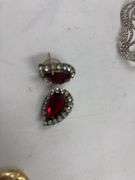 Assorted Costume Jewelry Lot - Earrings, Brooches, and Necklace