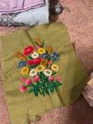 Lot of Handmade Quilts, Towels, Fabric Pieces