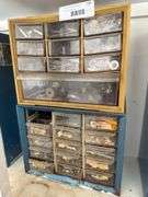 Industrial Parts Cabinet with Assorted Hardware