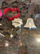 Mixed Lot of Cookie Cutters with Basket
