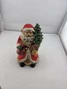 Christmas Decoration Lot: Santa Figures, Nutcracker, Snowman & More