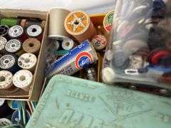 Sewing Lot - Thread, Yarn, Buttons, and More