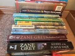 Collection of Zane Grey Western Novels and Other Books
