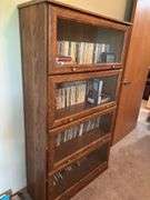 Stacking Barrister Bookcase (Books Not Included), 34x13x60; 4 pcs