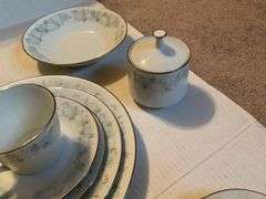 Noritake China Set - Blue Haven Pattern (service for 10)