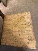 Ornate Wood Ladder Back Chair with Patterned Seat